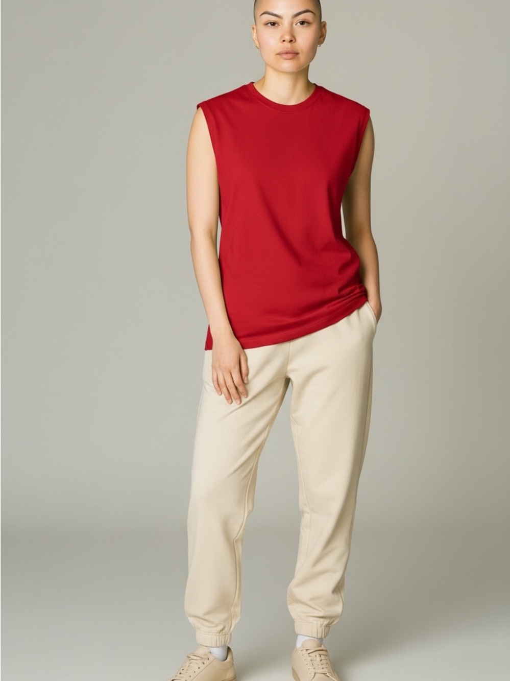 Blair Red Muscle Tee for Women Size Small